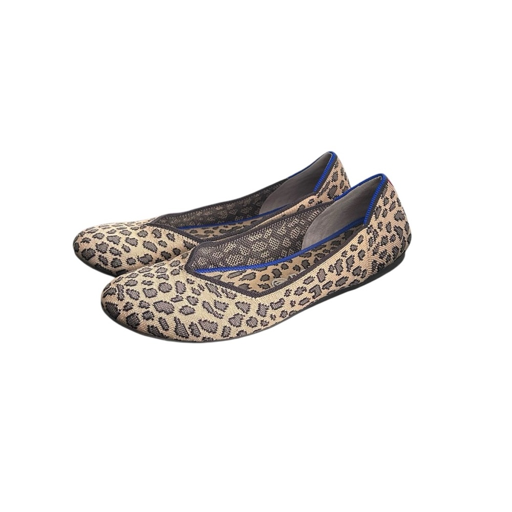 Rothy’s Leopard Print The Point Toe Flats Size 9 - Picture 2 of 12